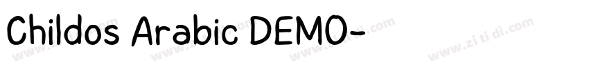 Childos Arabic DEMO字体转换 Childos Arabic DEMO字体转换